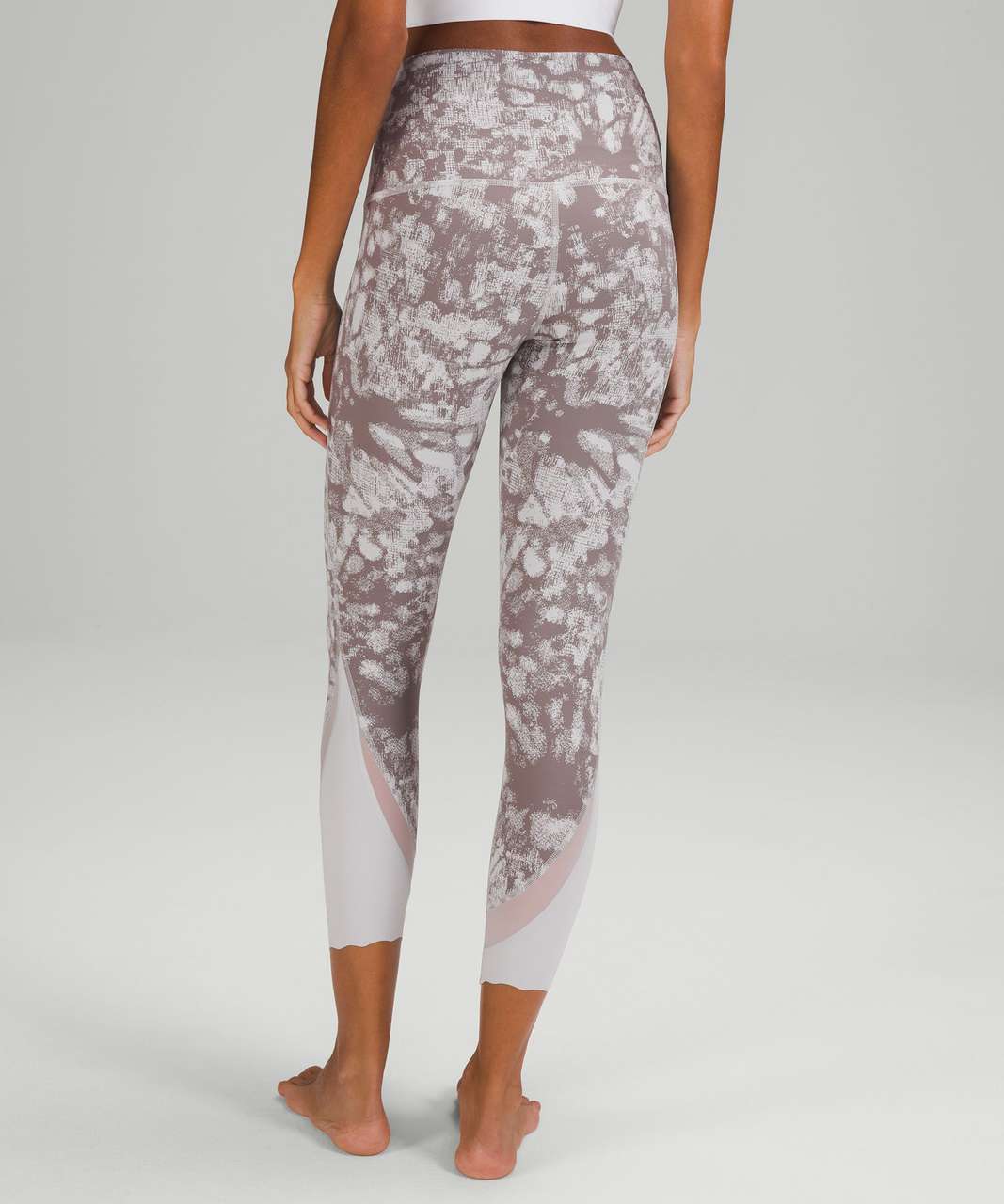 Lululemon Wunder Under High-Rise Crop 23 *Updated Scallop Full-On Luxtreme  - Incognito Camo Jacquard Alpine White Starlight - lulu fanatics