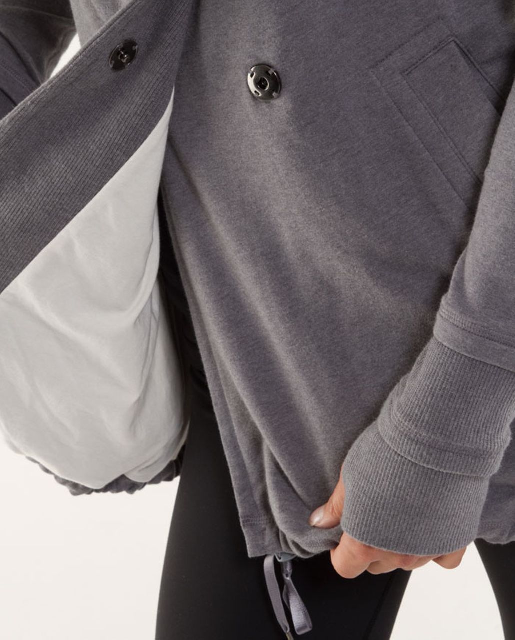 Lululemon Gratitude Wrap - Heathered Blurred Grey / Ghost