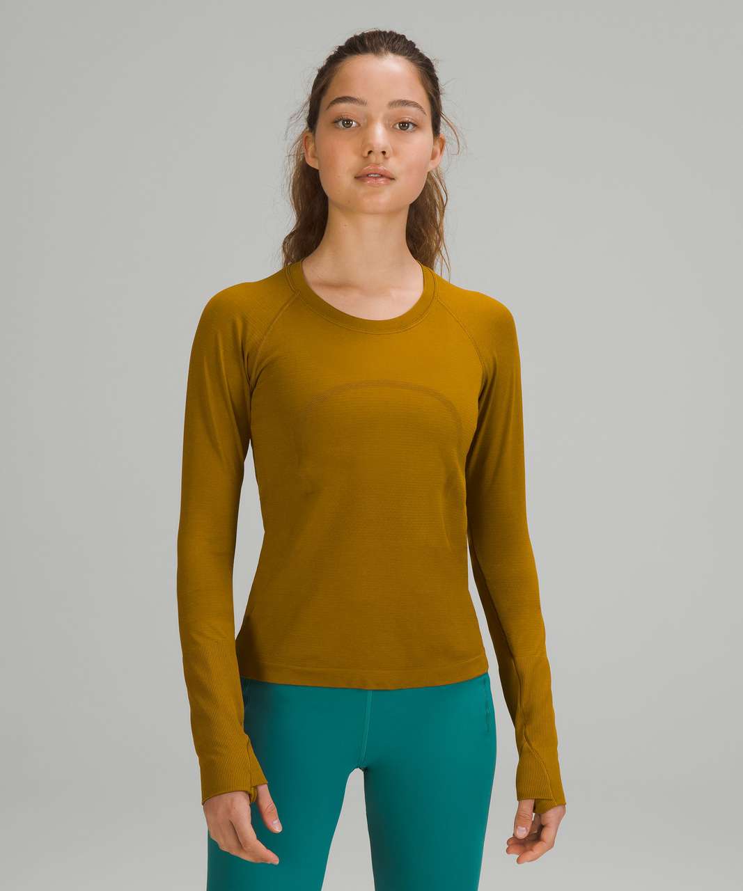 Lululemon Swiftly Tech Long Sleeve Shirt 2.0 *Race Length - Green Twill / Green  Twill - lulu fanatics