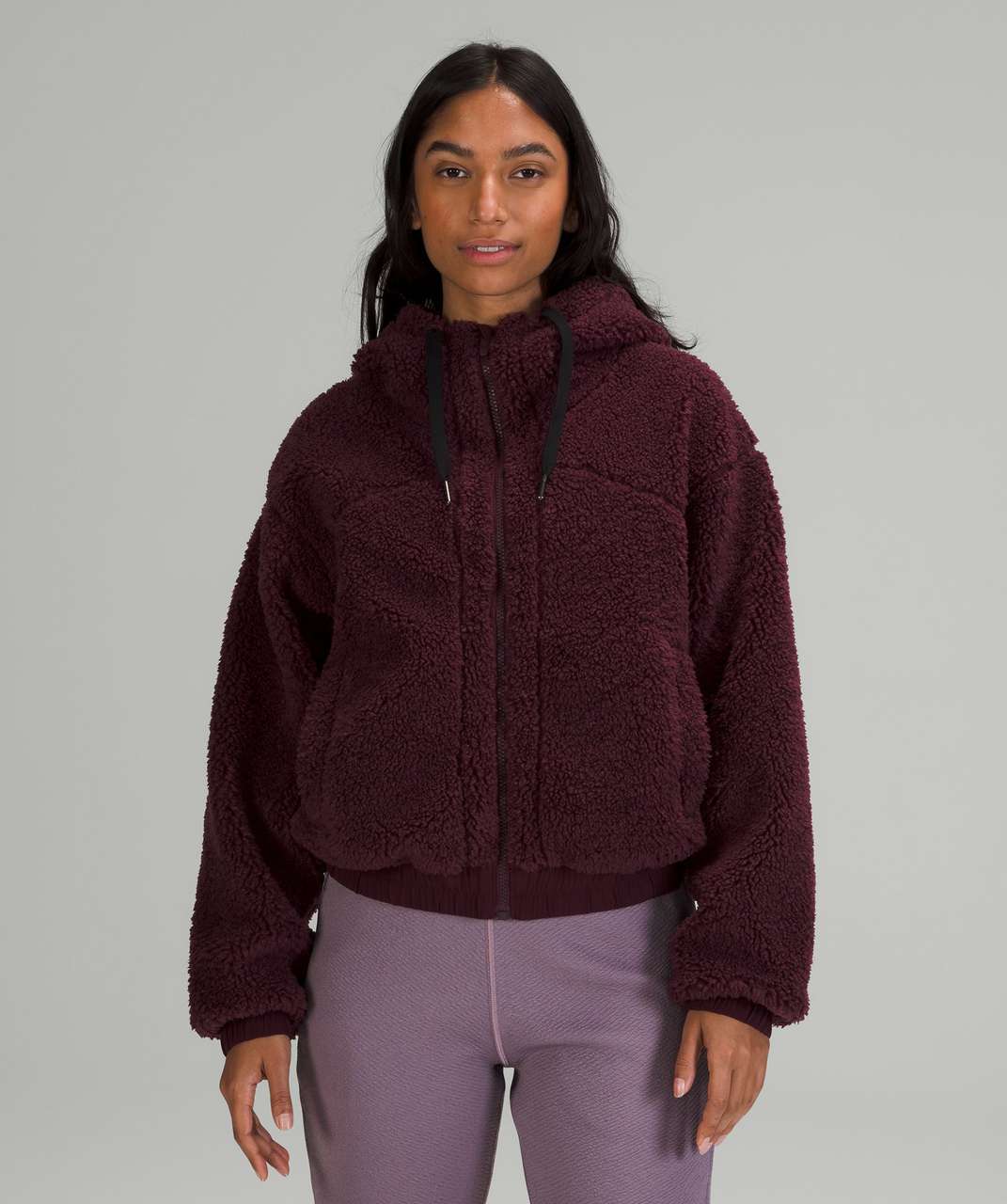 Lululemon Reversible Fleece Jacket - Cassis - lulu fanatics