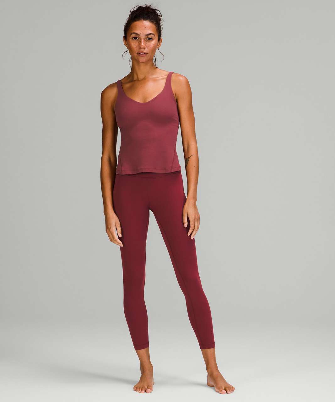 Lululemon Align Tank Waist-Length Smoky Red