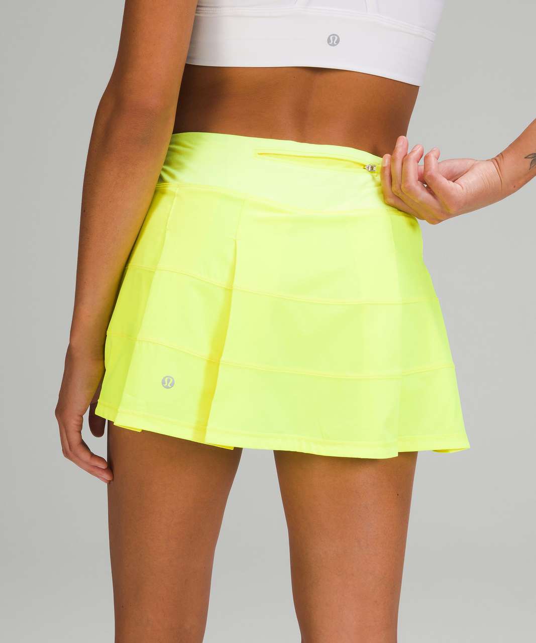 Lululemon Pace Rival Mid-Rise Skirt - Highlight Yellow