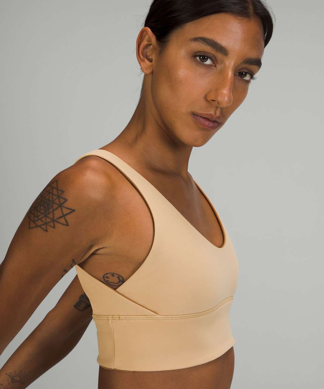 Lululemon Align Reversible Bra *Light Support, A/B Cup - Bold Beige / Pecan  Tan - lulu fanatics