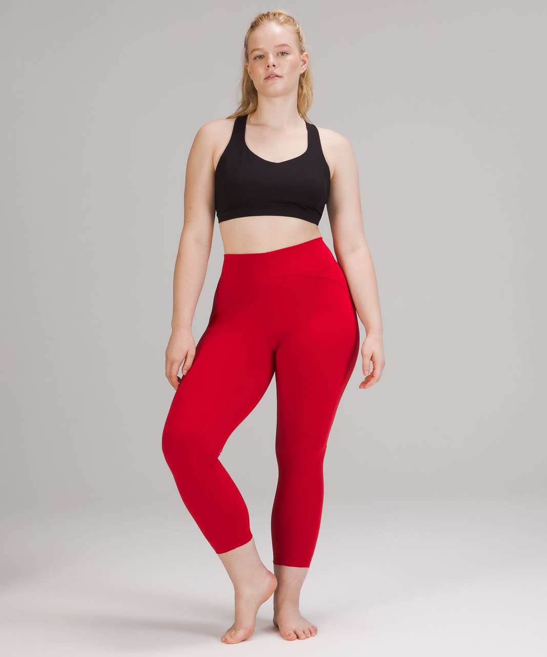 Lululemon Instill High-Rise Tight 25" - Dark Red