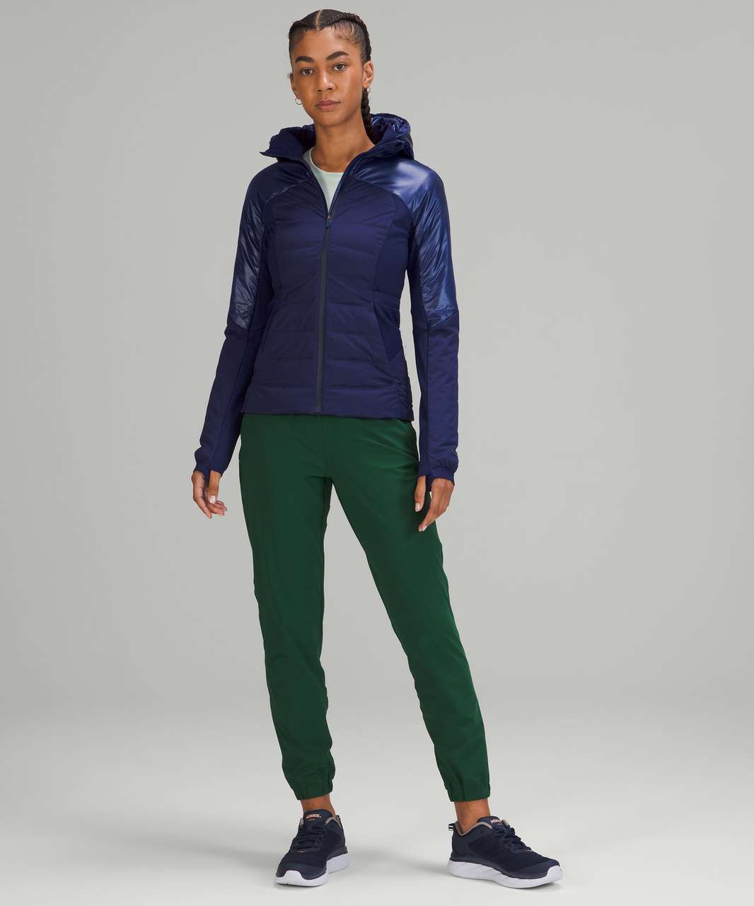 NWT Lululemon Down for It All Jacket Blue Nile 6 Run Sport Activewear