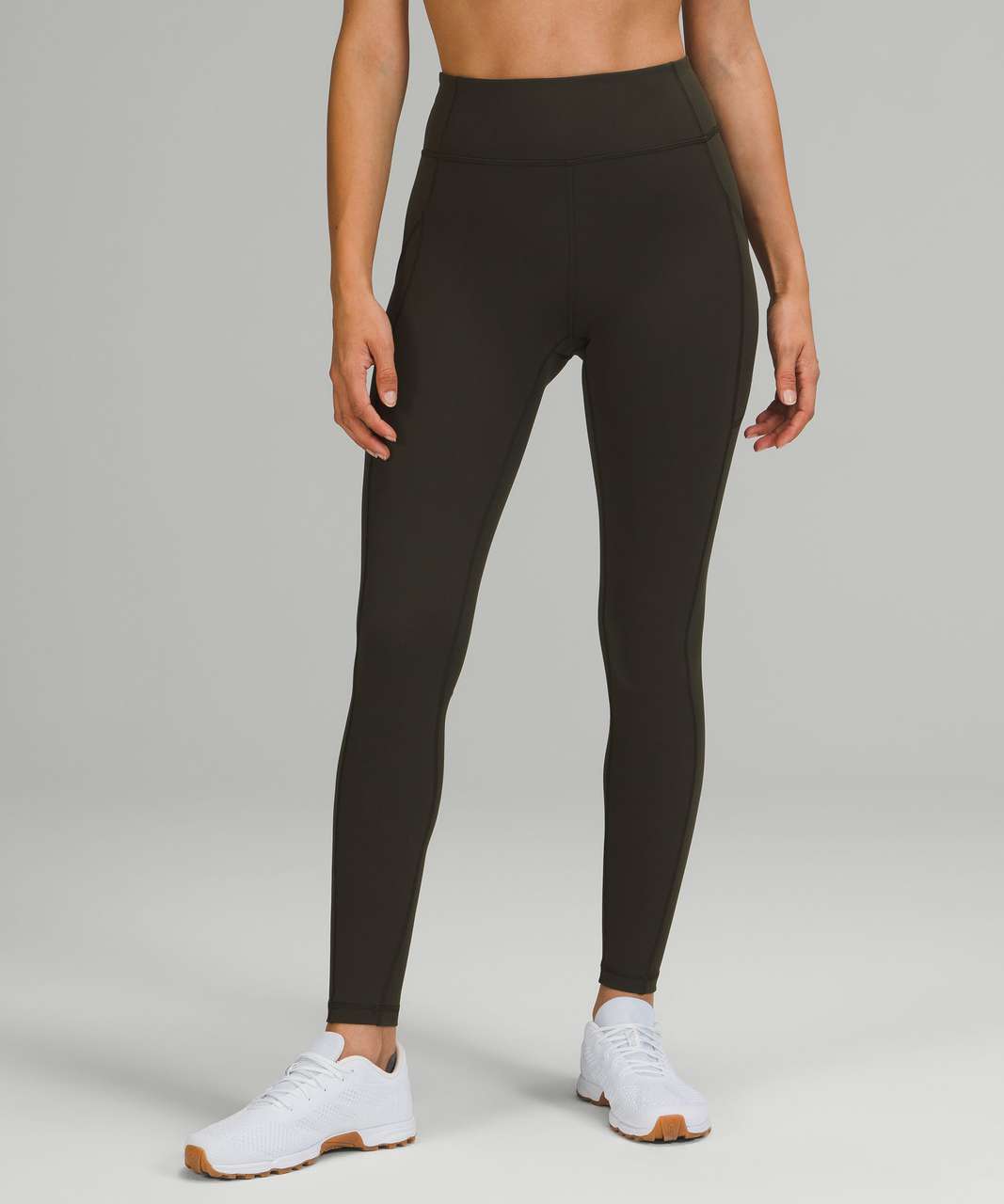 NWT Lululemon Invigorate High Rise Tight 23” - Medium Olive, Women's  Fashion, Activewear on Carousell