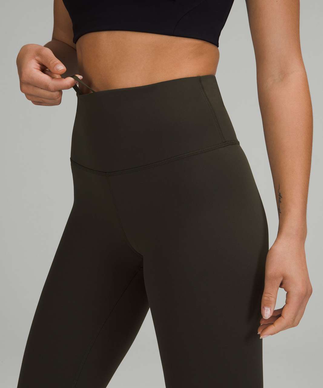 Lululemon Wunder Train High-Rise Tight 28" - Dark Olive