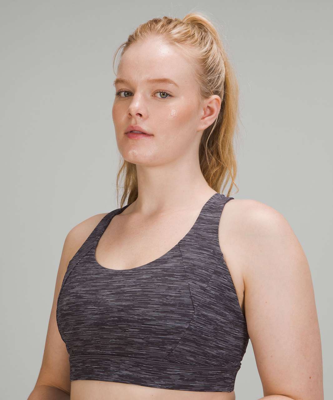 Lululemon Free to Be Elevated Bra *Light Support, DD/DDD(E) Cups - Wee Are From Space Dark Carbon Ice Grey / Dark Red