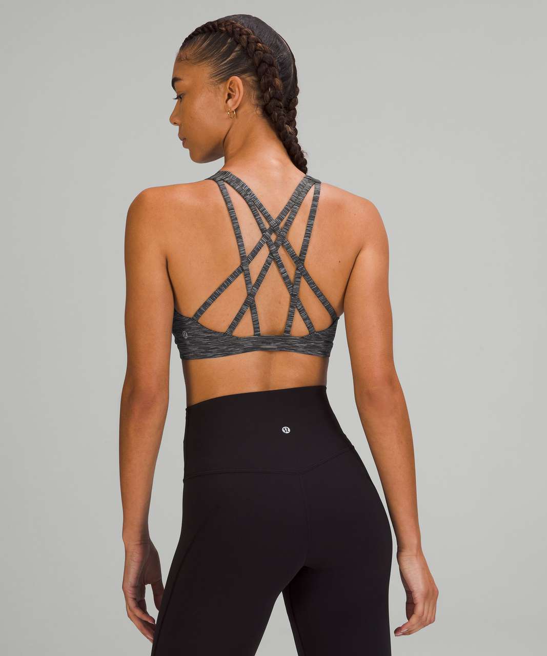 Lululemon Free to Be Serene Bra *Light Support, C/D Cup - Wee Are From Space Dark Carbon Ice Grey