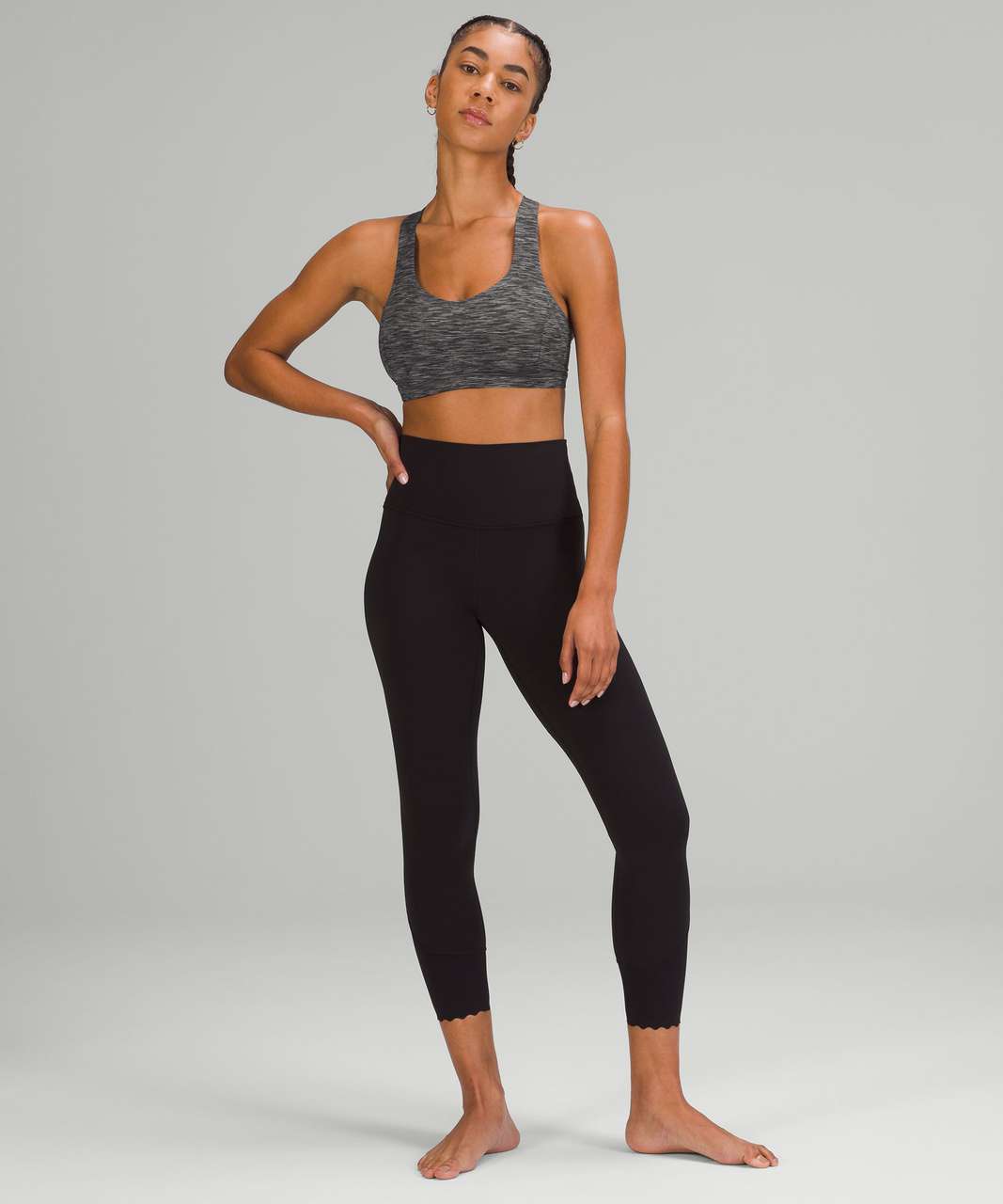 Lululemon Free to Be Serene Bra *Light Support, C/D Cup - Wee Are From Space Dark Carbon Ice Grey