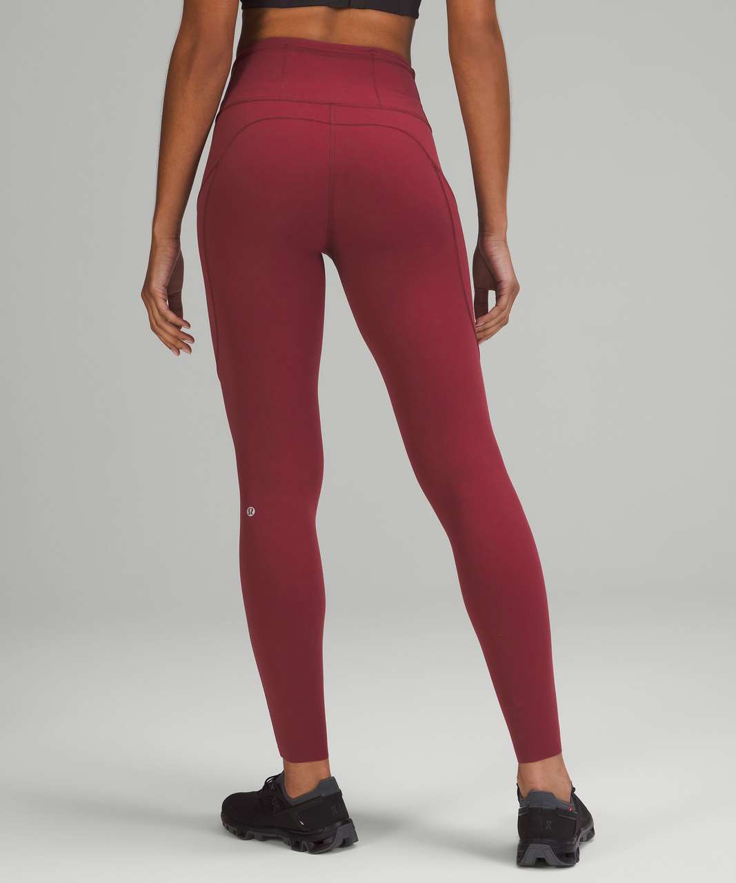 Lululemon Fast and Free High-Rise Tight 28 *Brushed Nulux - Mulled Wine - lulu  fanatics