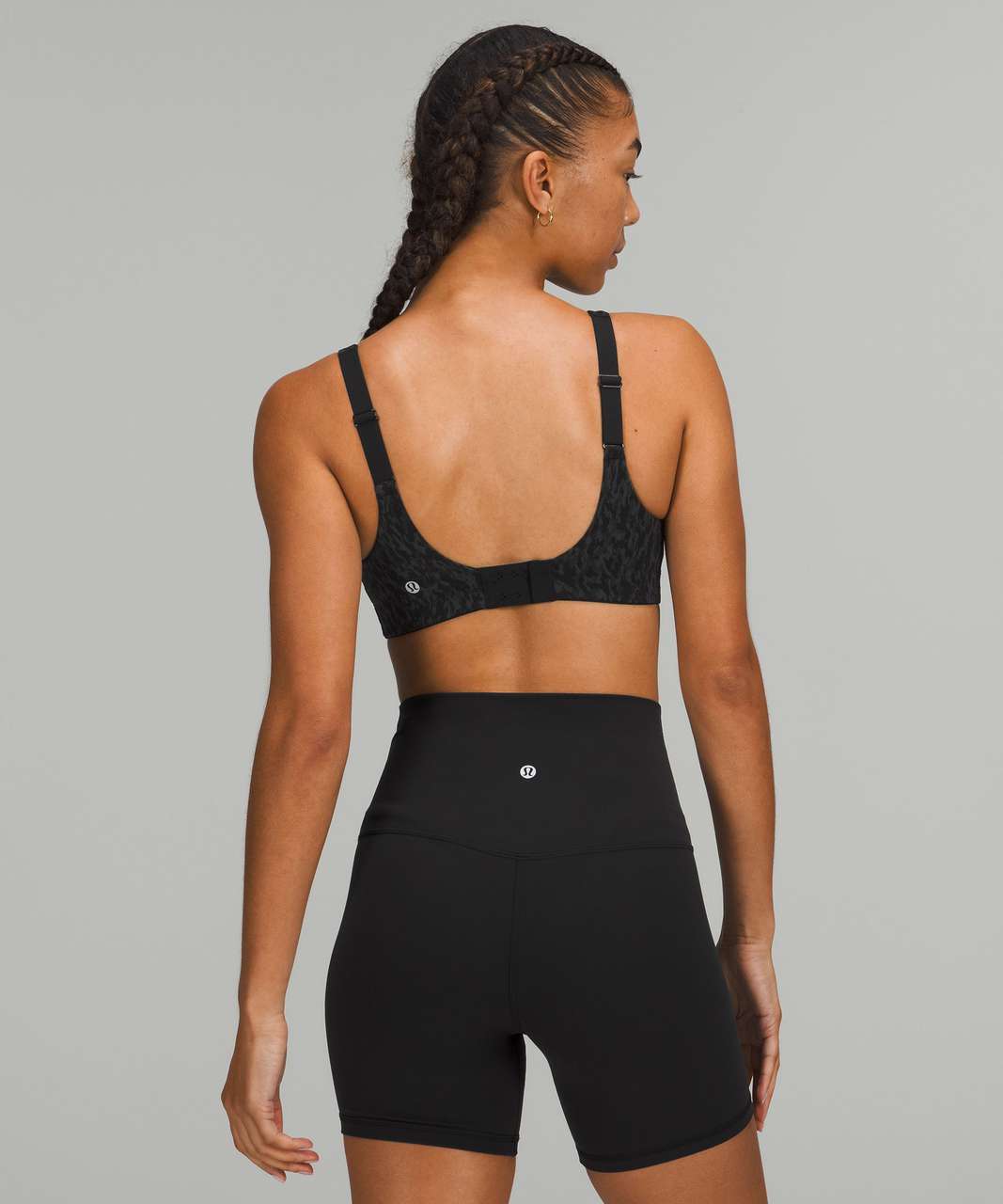 Lululemon In Alignment Straight-Strap Bra *Light Support, C/D Cup - Leopard Camo Deep Coal Multi