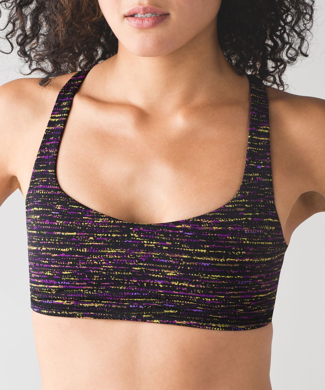 Lululemon Free To Be Bra - Tweed Runner Aurora / Black