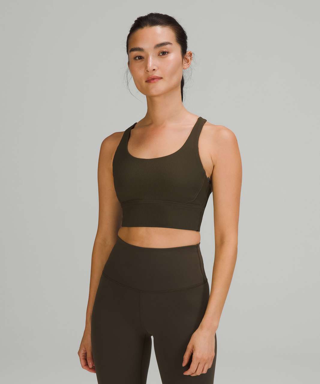 Lululemon Mix and Match Set - Energy Longline Bra and Power Thru