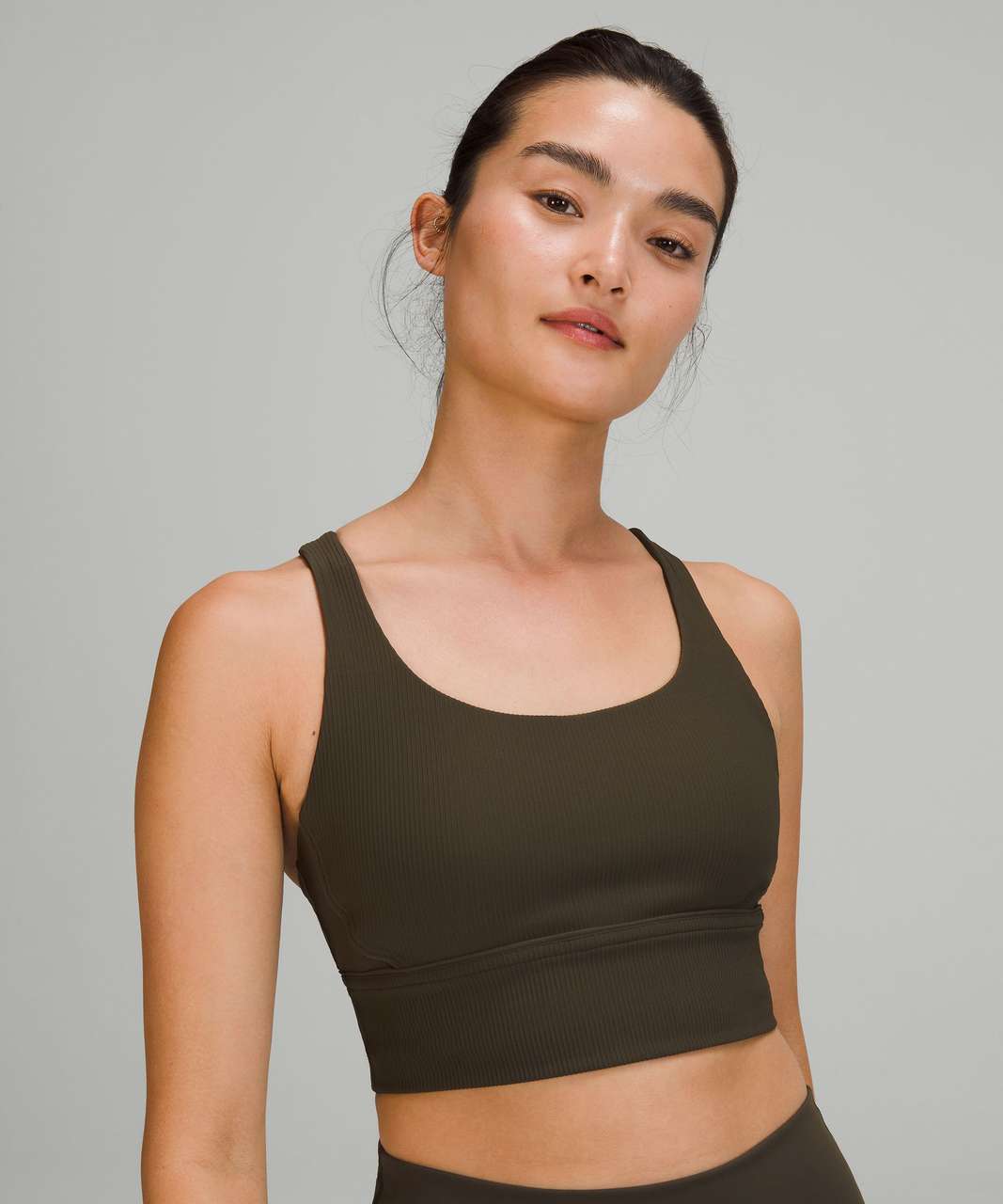 Luxe Longline Rib Sports Bra curated on LTK