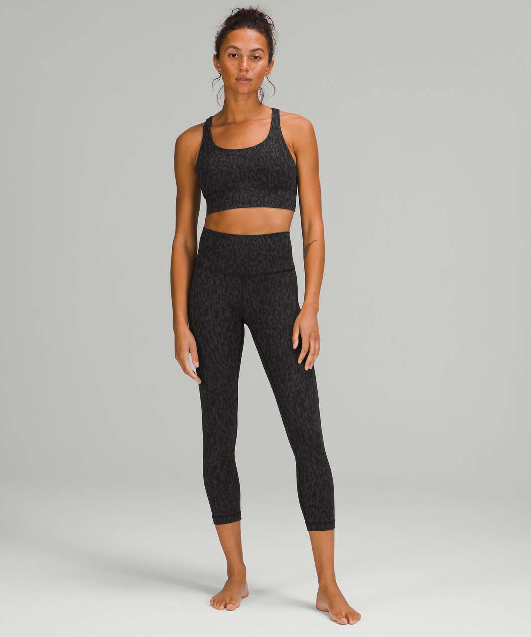 LULULEMON Animal Print Waistband Crop Leggings