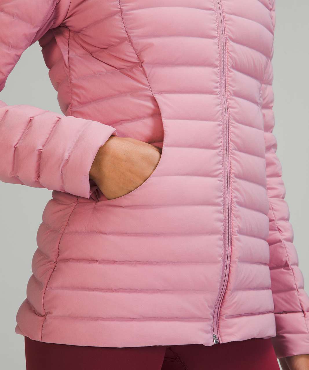 Lululemon Pack It Down Long Jacket - Pink Taupe - lulu fanatics