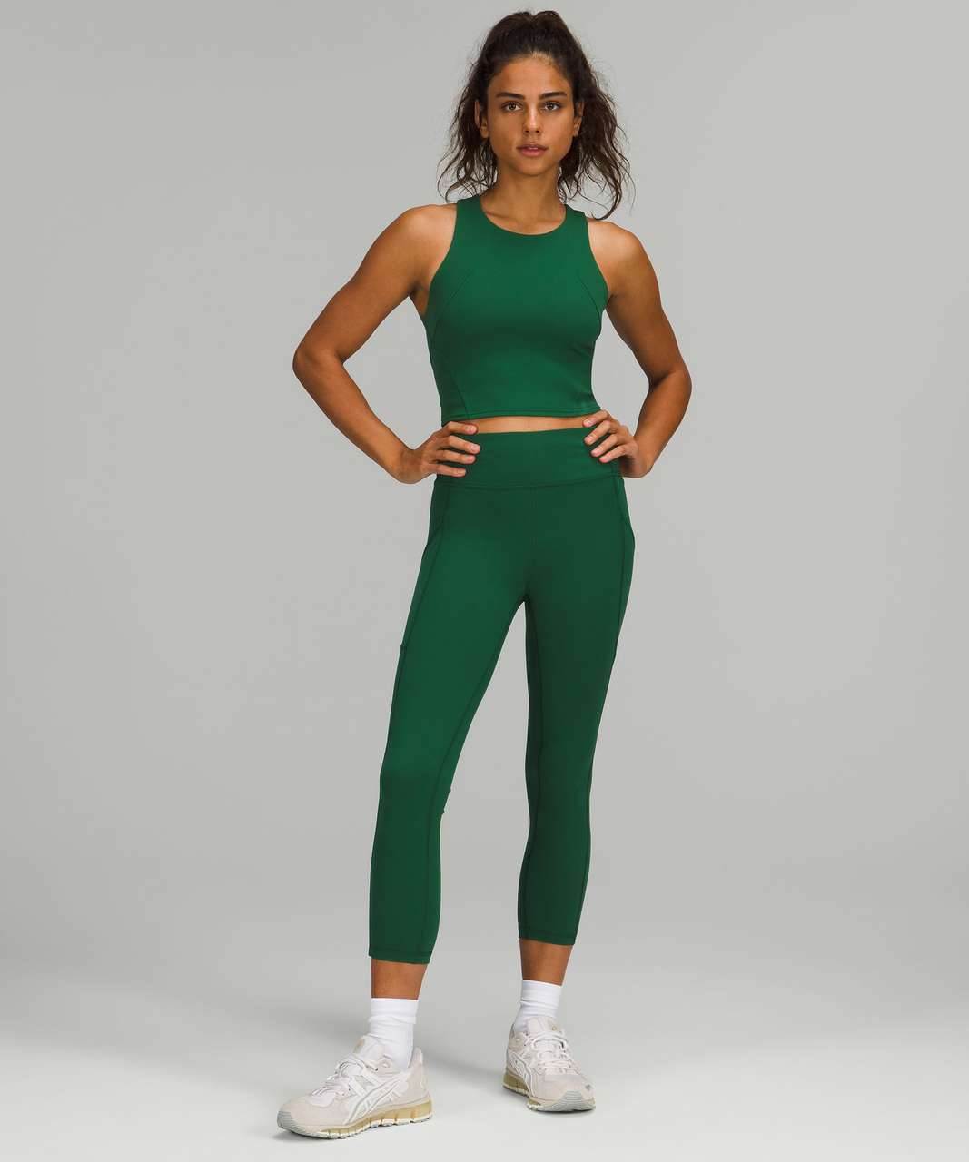 Lululemon Align Waist-Length Tank Top - Everglade Green - lulu fanatics