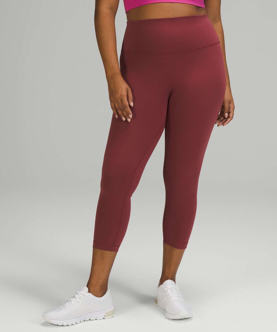 Lululemon Wunder Train High-Rise Crop 23 - Velvet Dust - lulu fanatics