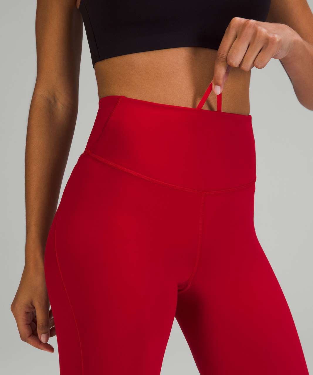 Lululemon Run Smoothly Crop *23 - Dark Sport Red - lulu fanatics