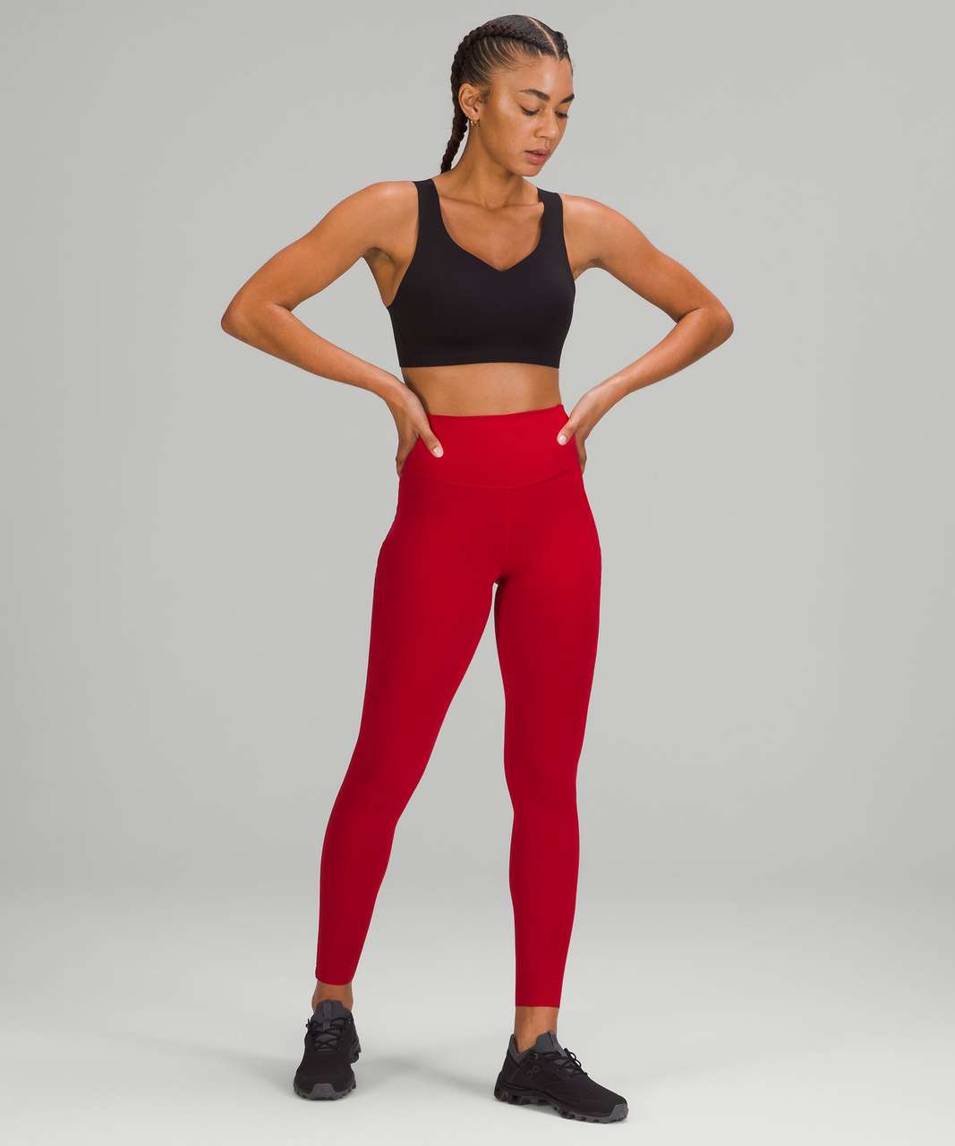 Lululemon Base Pace High-Rise Running Tight 28" - Dark Red