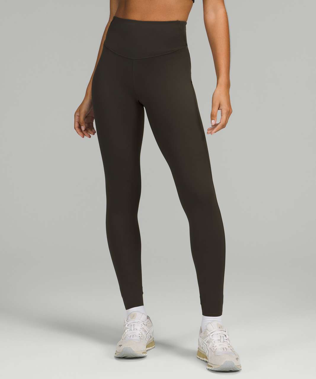 Lululemon running leggings in olive green