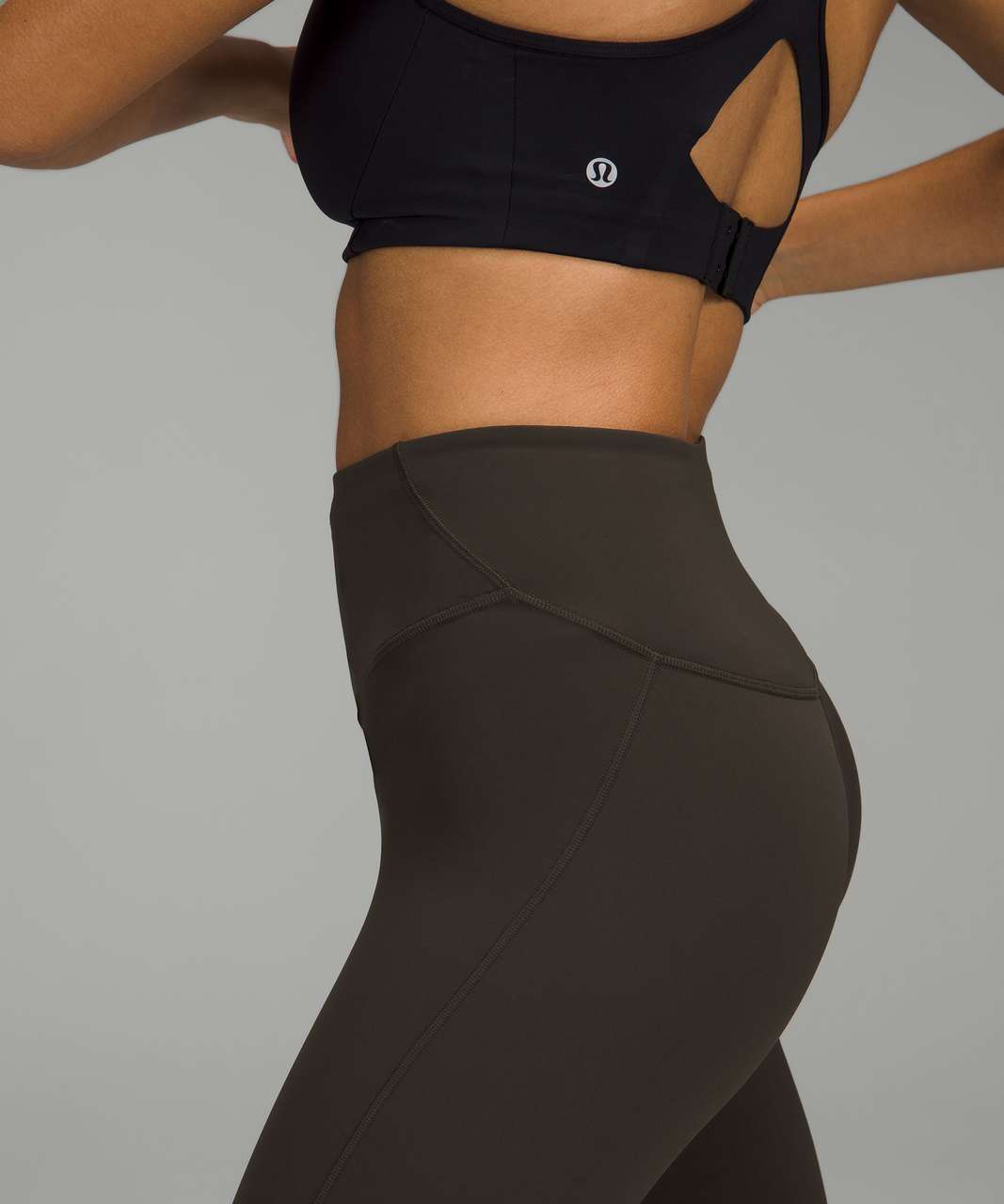 Lululemon Base Pace High-Rise Running Tight 28 - Dark Olive - lulu fanatics