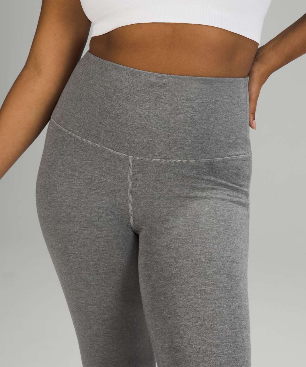 Lululemon Gloss Trim Run Super High-Rise Tight 28 - Rhino Grey - lulu  fanatics