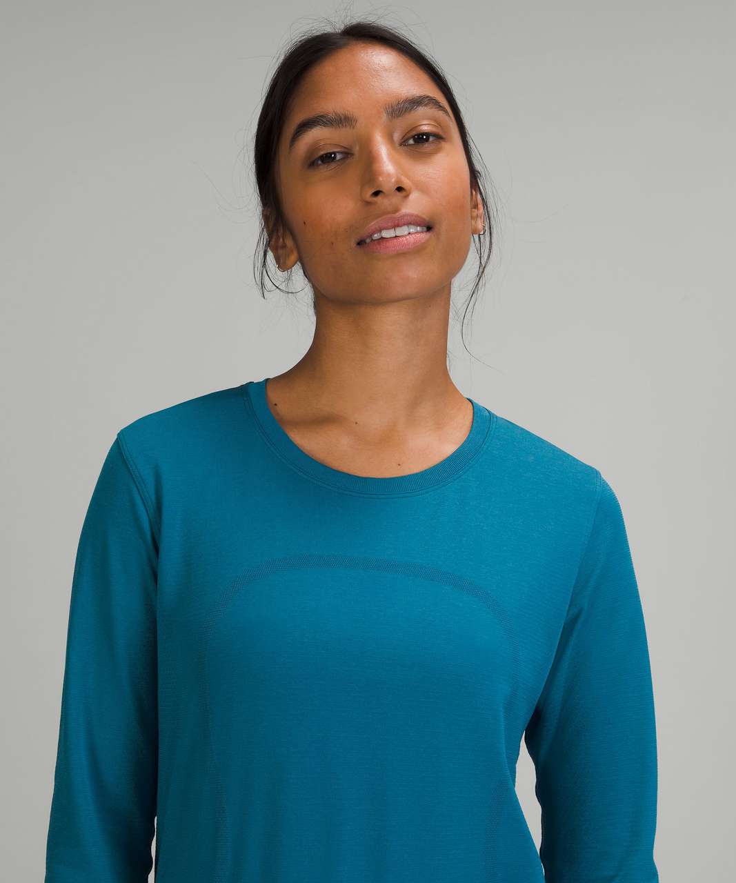 Breathe Easy Long Sleeve Top - Navy Blue