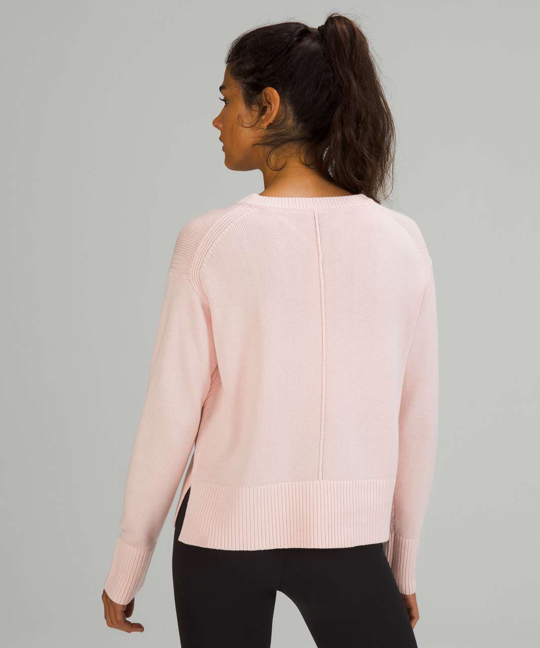 Lululemon Cashlu Boxy Crewneck Sweater - Pink Mist