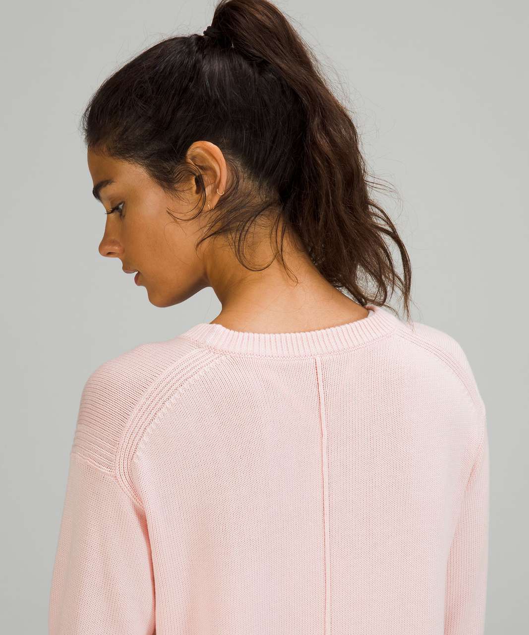 Lululemon Cashlu Boxy Crewneck Sweater - Pink Mist