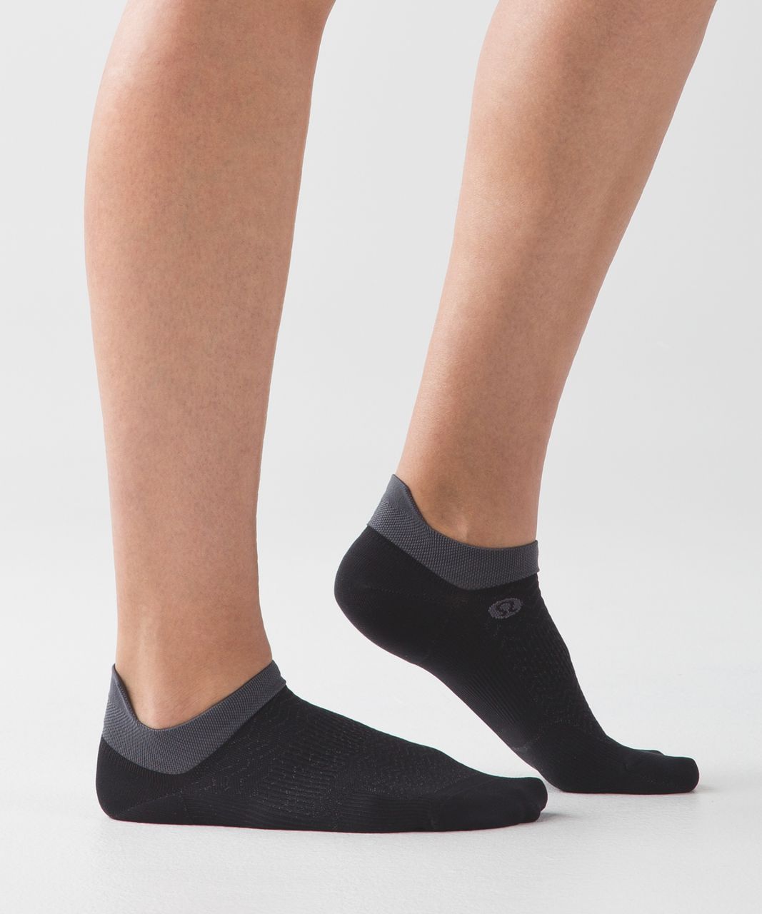 Lululemon Light Speed Sock (Silver) - Black / Dark Carbon / Arctic Grey ...