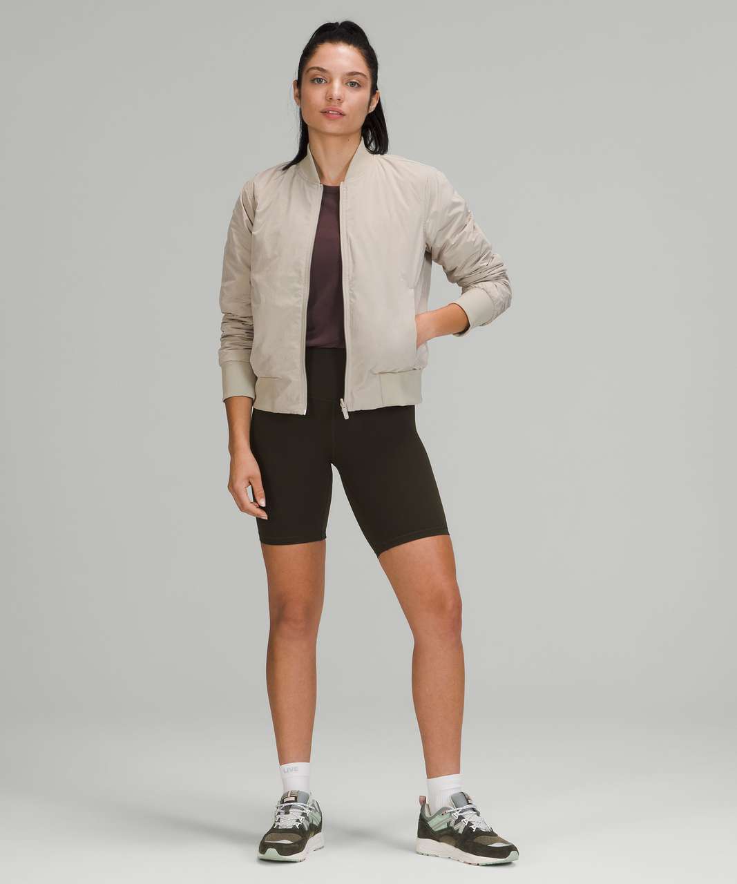 Lululemon Non-Stop Bomber *Reversible - Raw Linen