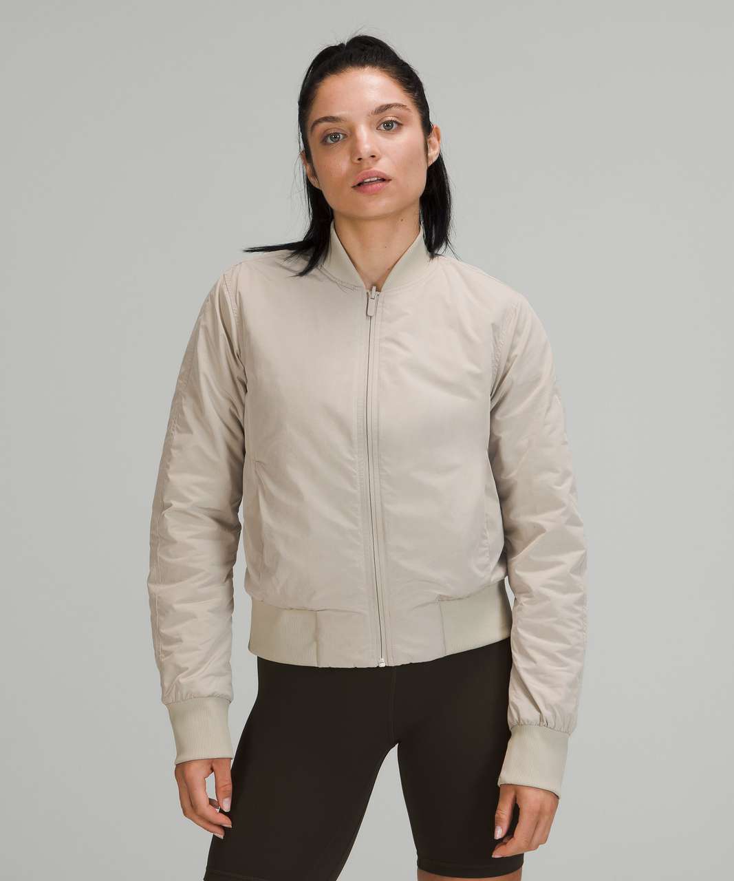 Lululemon Non-Stop Bomber *Reversible - Raw Linen - lulu fanatics