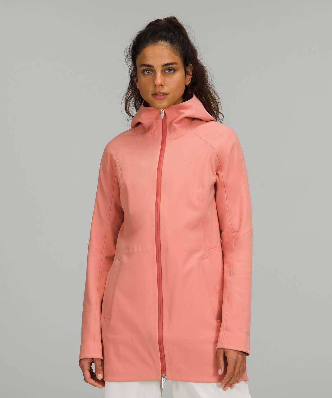 Lululemon Textured Fleece Full-Zip Jacket - Pink Savannah - lulu fanatics