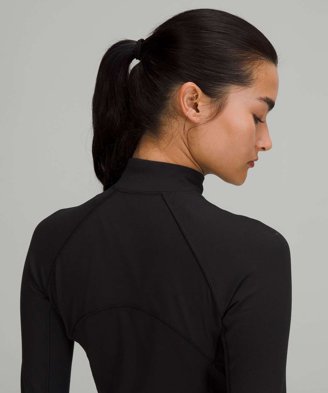 Lululemon Its Rulu Run Cropped Half-Zip - Black (First Release)