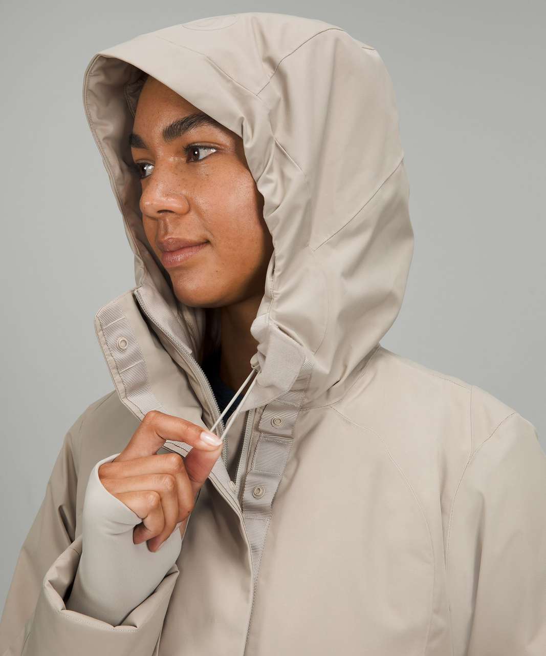 Lululemon Insulated Waterproof Jacket - Raw Linen