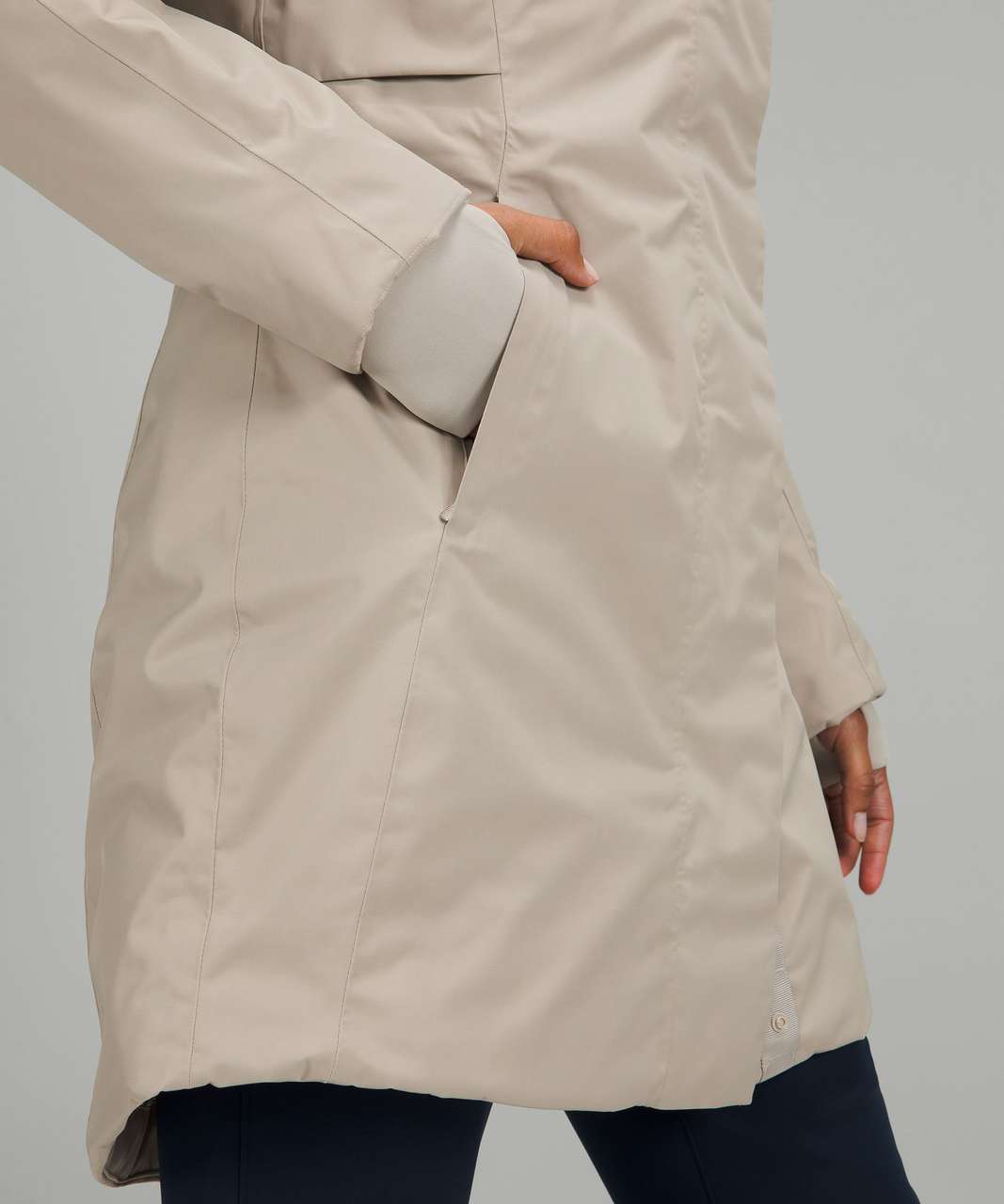 Lululemon Insulated Waterproof Jacket - Raw Linen