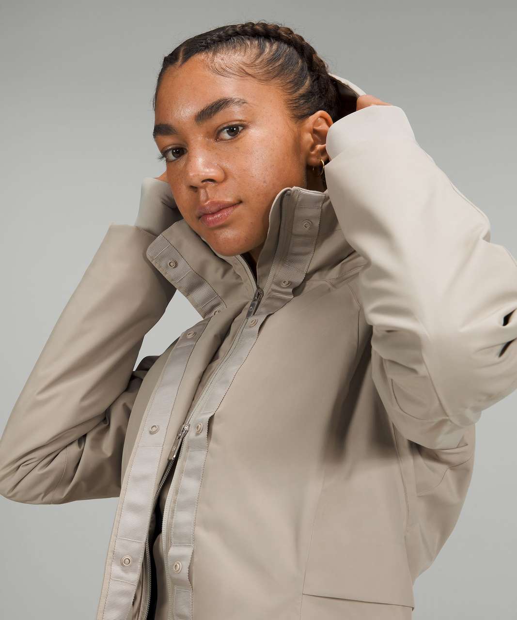 Lululemon Insulated Waterproof Jacket - Raw Linen - lulu fanatics