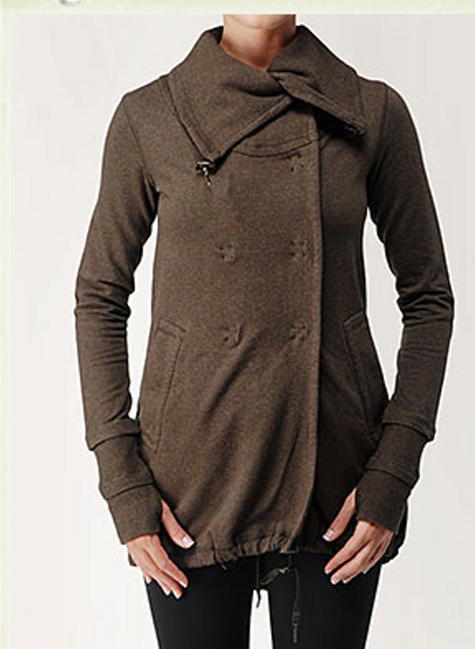 Lululemon Gratitude Wrap OG Heathered Deep Coal - Coats & jackets