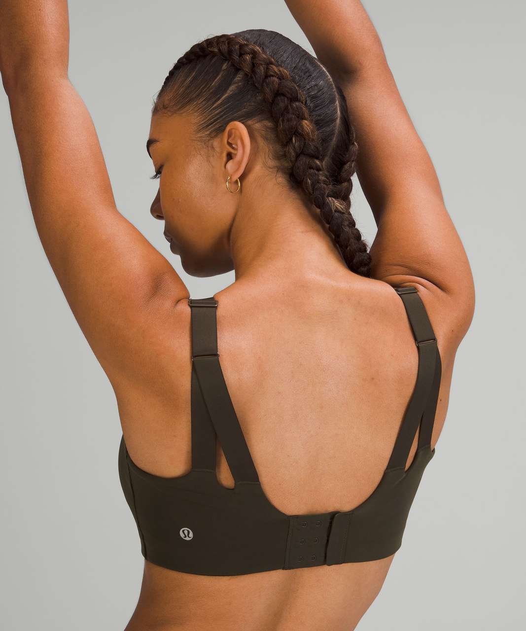 Lululemon Run Times Bra *High Support, B–G Cups - Dark Olive - lulu fanatics