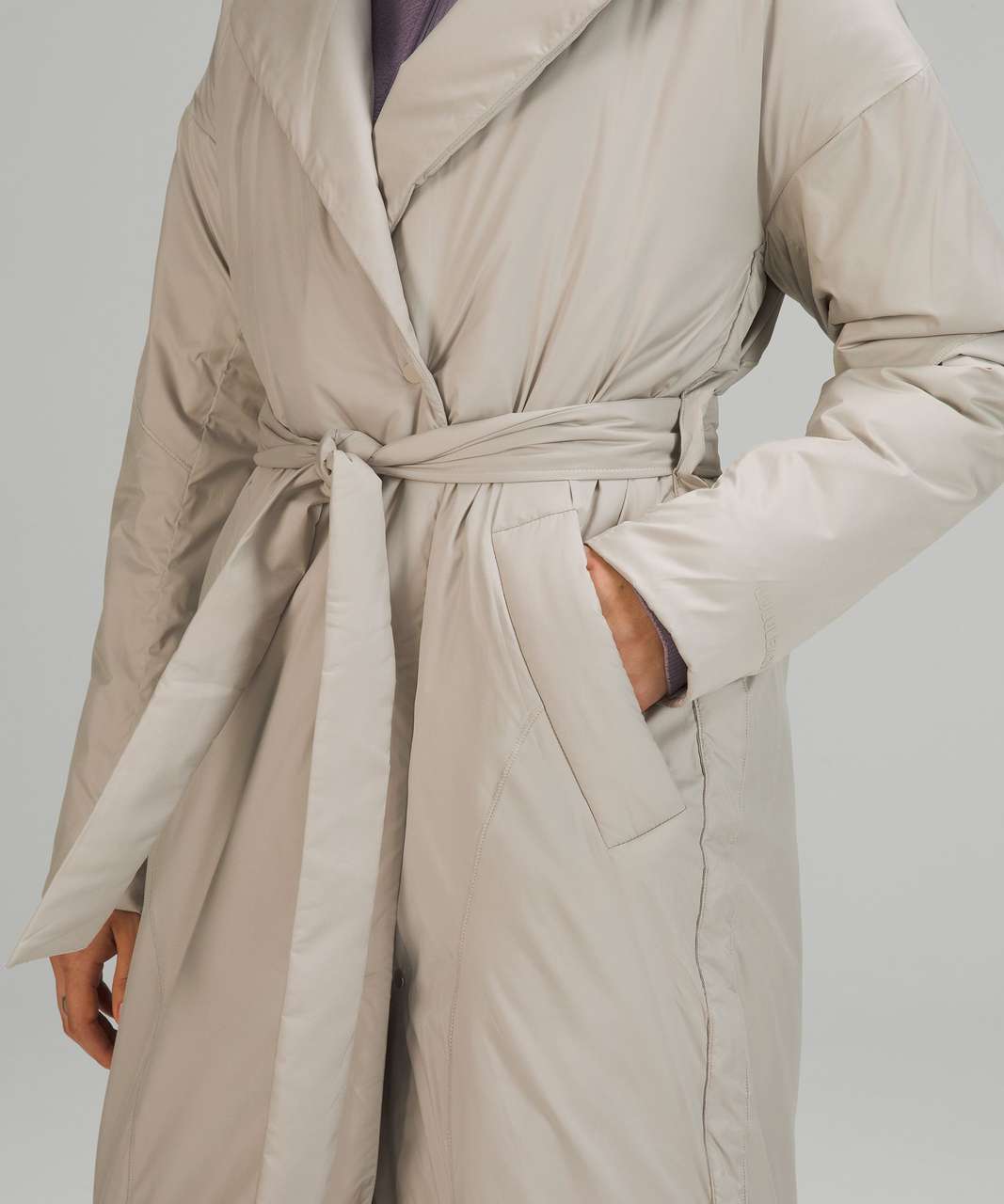 Lululemon Insulated Trench - Raw Linen