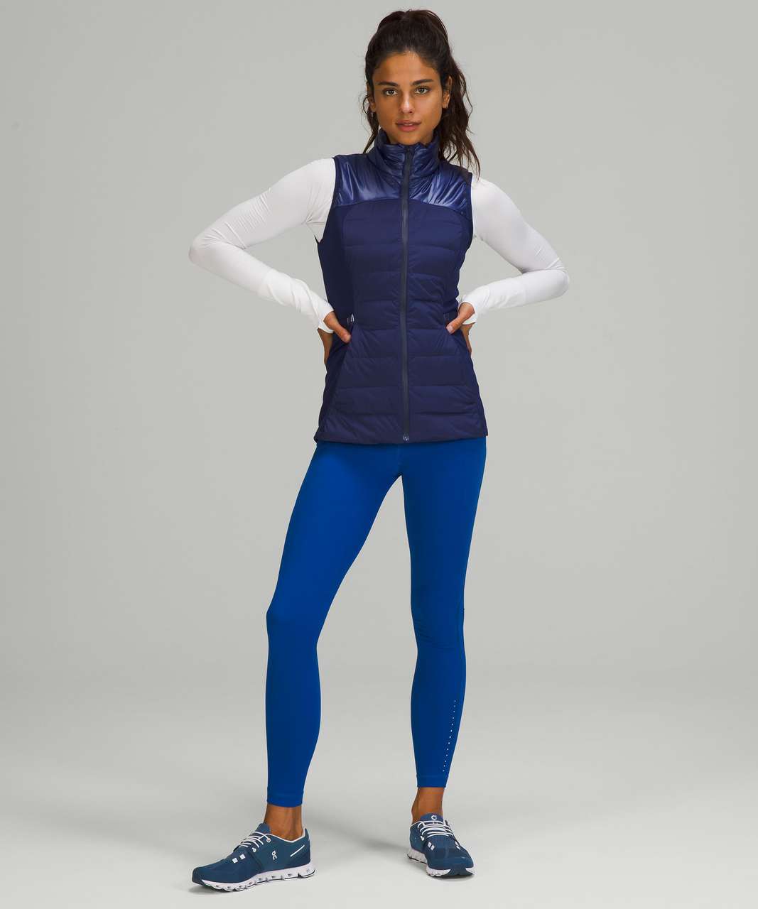 Lululemon Down for It All Vest *Shine - Night Sea