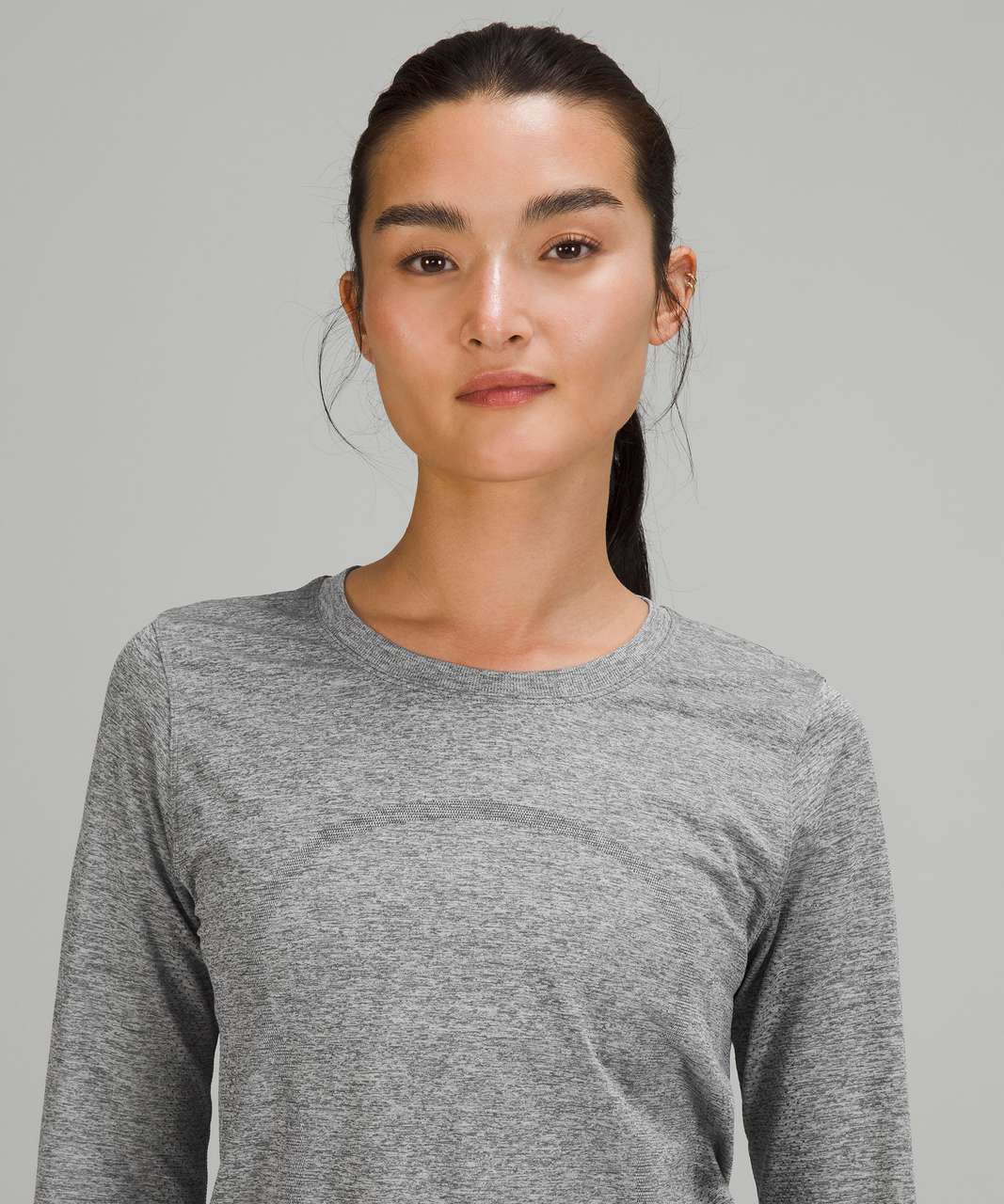 Lululemon Swiftly Tech Long Sleeve Shirt 2.0 In Slate/white