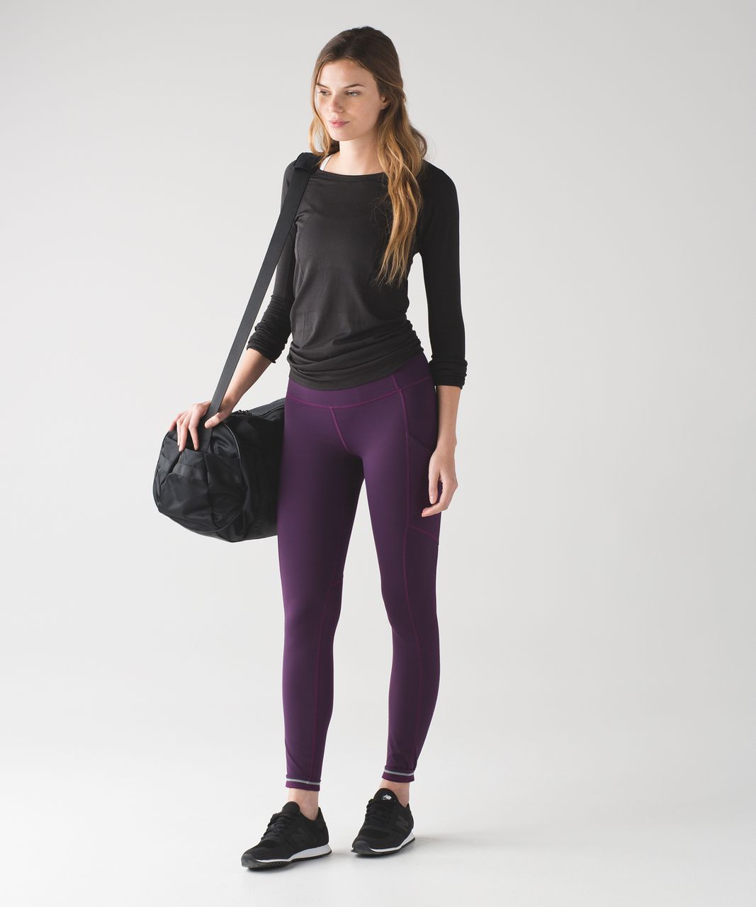 Lululemon Speed Tight V - Darkest Magenta