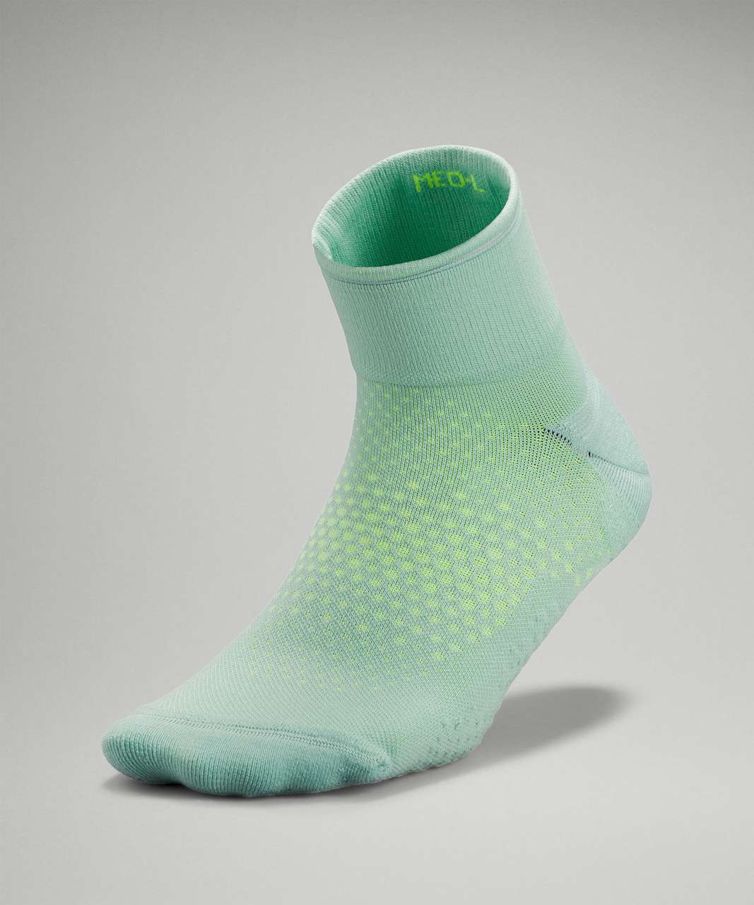 Lululemon MacroPillow Ankle Running Sock *Medium Cushioning - Arctic Green