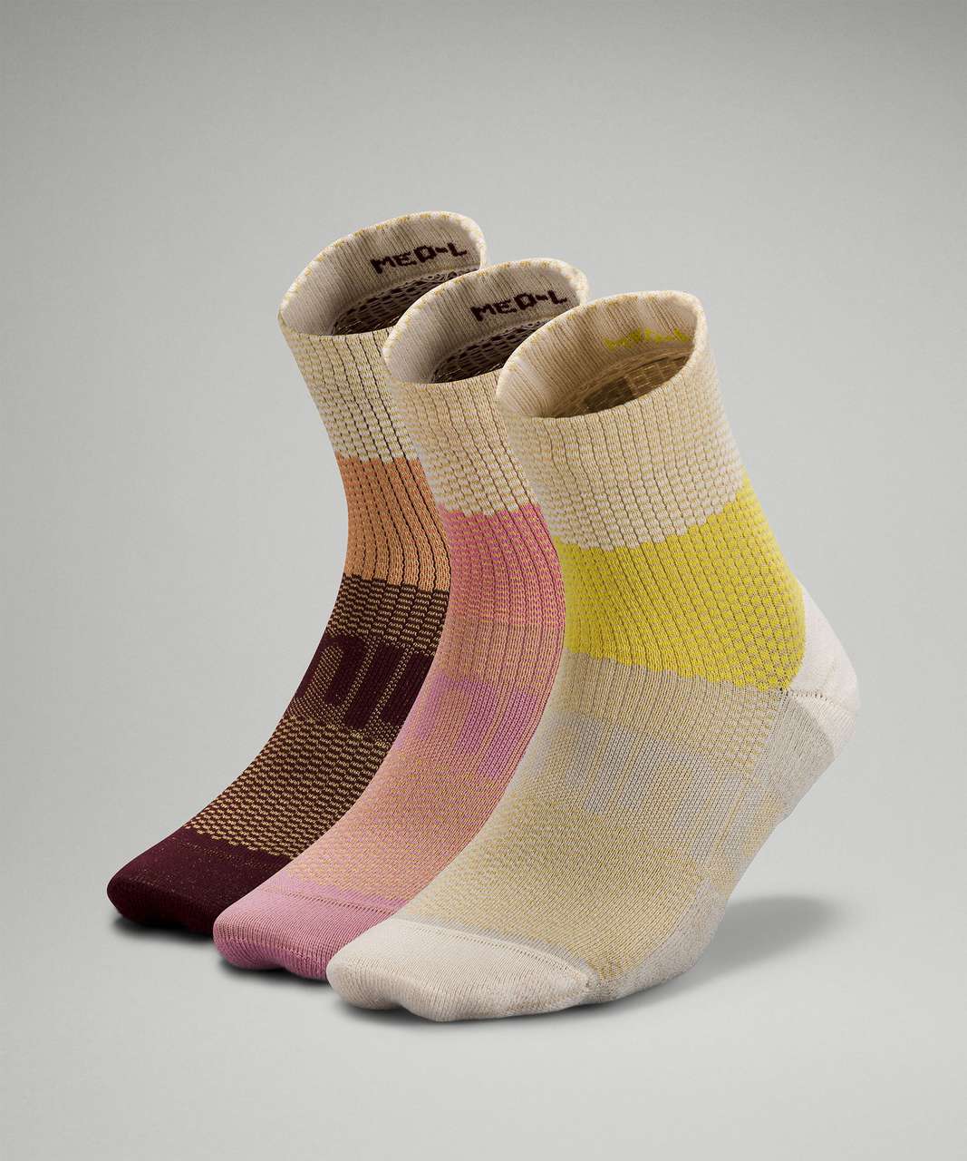 Lululemon Daily Stride Mid-Crew Sock *Rainbow lululemon - White - lulu  fanatics