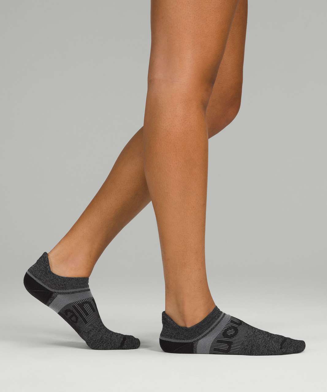 Lululemon Power Stride Tab Sock *Wool - Black / Asphalt Grey