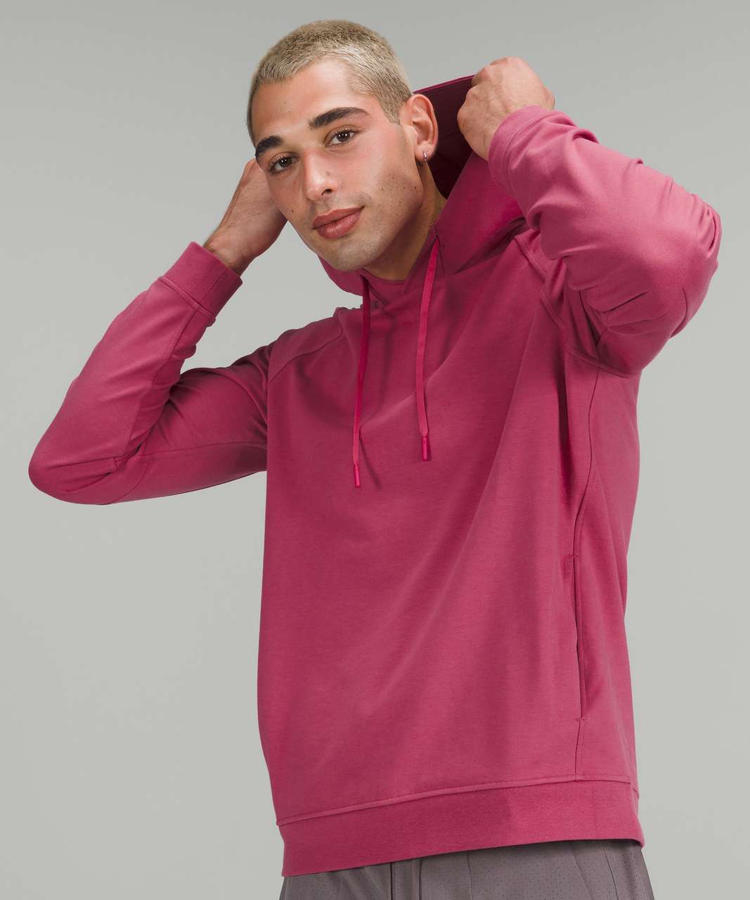 Lululemon AirWrap Modal Pullover Hoodie - Pink Lychee - lulu fanatics