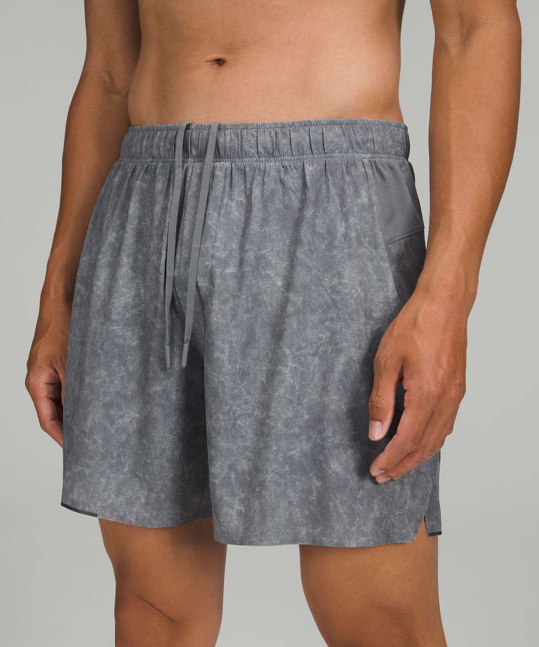 Lululemon Surge Lined Short 6 - Gravel Dust Asphalt Grey Multi - lulu  fanatics